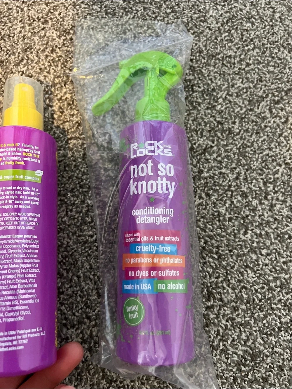 BNWT Rock the Locks Hair Care Trio (shampoo/conditioner, hairspray, detangler)